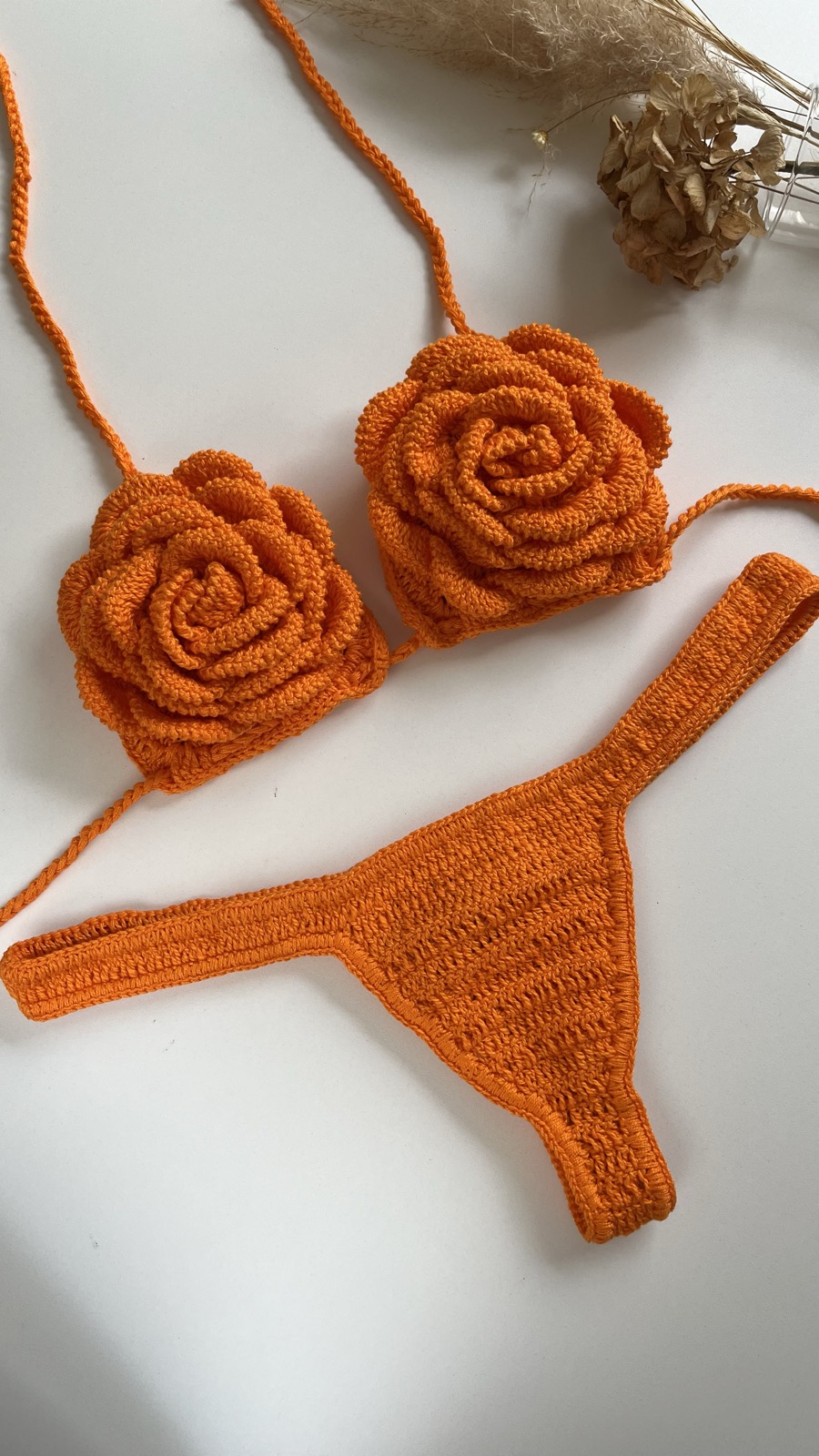 Biquíni Flor em crochê